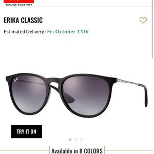 Ray-Ban Erika Black Sunglasses